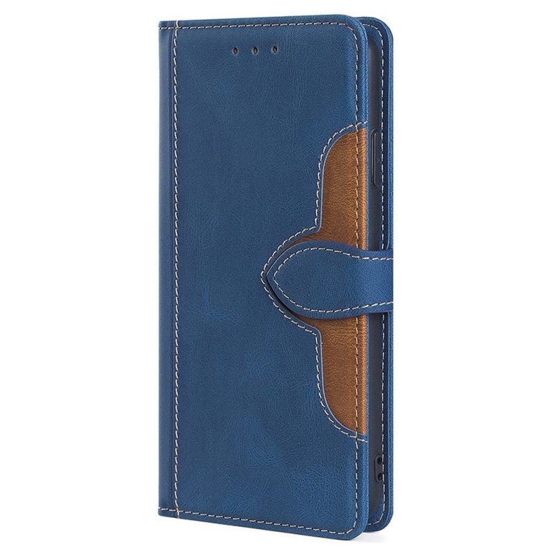 Θήκη Flip OnePlus 10T 5G Faux Leather Bicolor Stylish